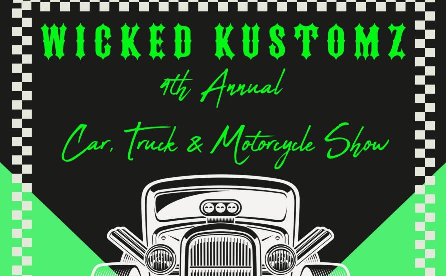 Wicked Kustomz Car, Truck, and Motorcycle Show partial flyer 2026